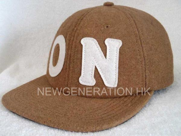 Felt Applique Hairy Wool Unstructured Cap