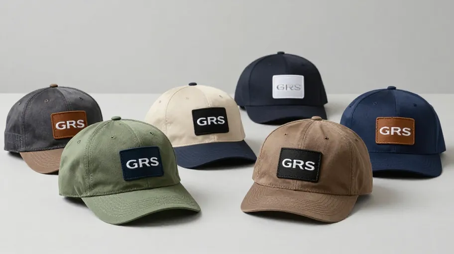 GRS certified cap manufacturing facility showing sustainable headwear production lines